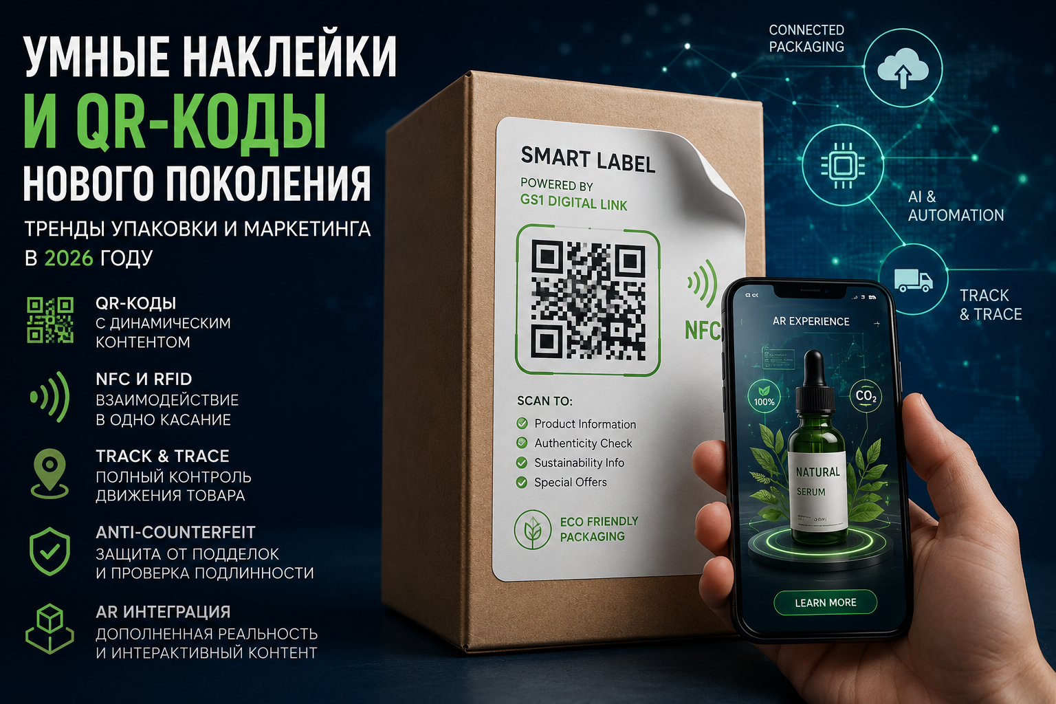 Как умные наклейки меняют упаковку и маркетинг в 2026 году