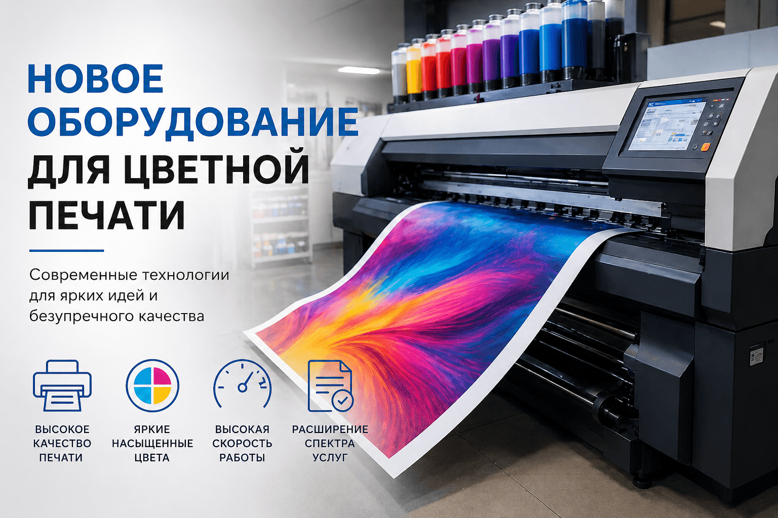 Новое оборудование для цветной печати
