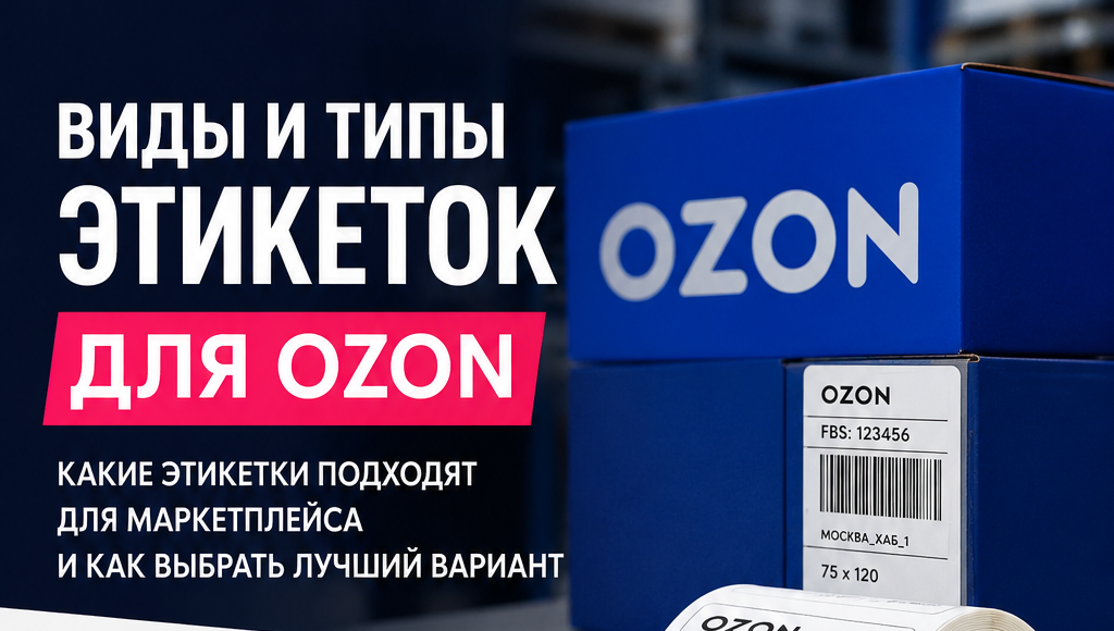 Этикетки для Ozon: требования, размеры и правила маркировки товаров