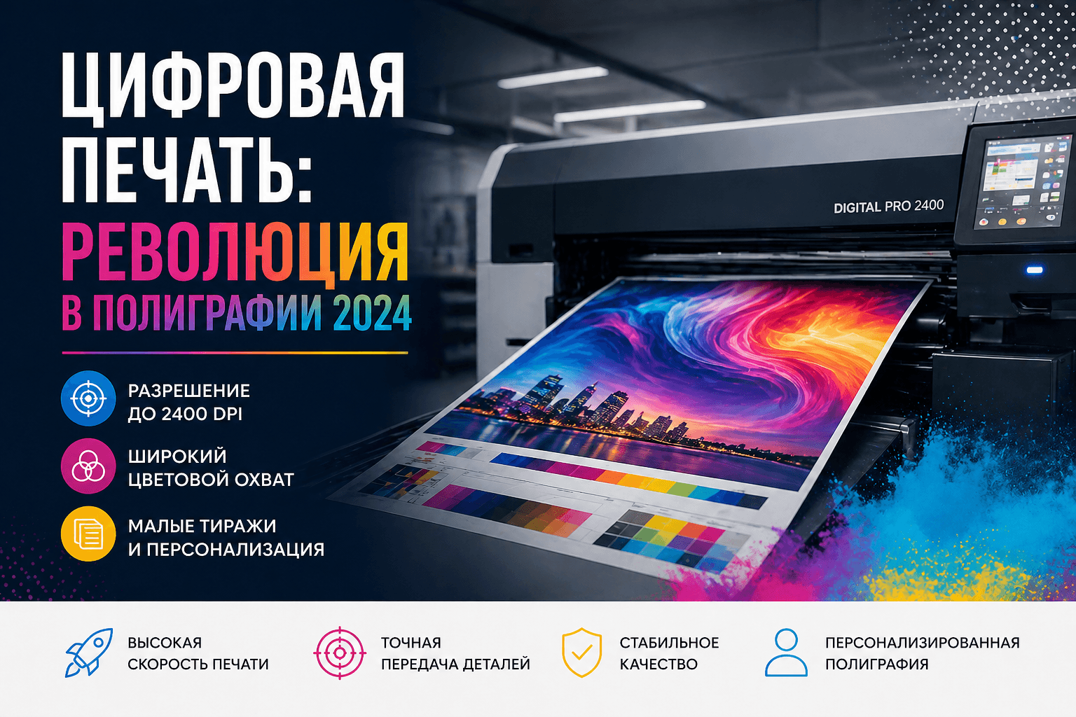 Цифровая печать: революция в полиграфии 2024